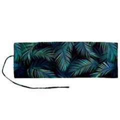 Palms Pattern Design Roll Up Canvas Pencil Holder (m)