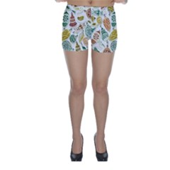 Surface Pattern  Vintage Christmas Ornaments Skinny Shorts