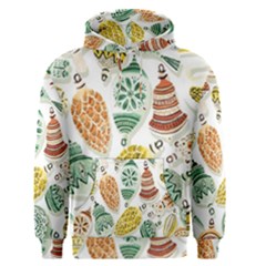 Surface Pattern  Vintage Christmas Ornaments Men s Pullover Hoodie by Sudhe