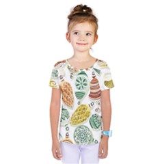 Surface Pattern  Vintage Christmas Ornaments Kids  One Piece Tee