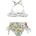 Surface Pattern  Vintage Christmas Ornaments Kids  Classic Bikini Set View2