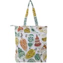 Surface Pattern  Vintage Christmas Ornaments Double Zip Up Tote Bag View2