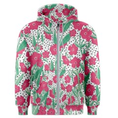 Flora Floral Flower Flowers Pattern Men s Zipper Hoodie