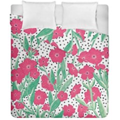 Flora Floral Flower Flowers Pattern Duvet Cover Double Side (california King Size) by Sudhe