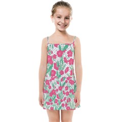 Flora Floral Flower Flowers Pattern Kids  Summer Sun Dress