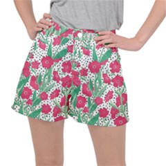 Flora Floral Flower Flowers Pattern Ripstop Shorts