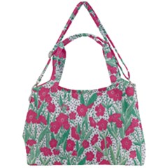 Flora Floral Flower Flowers Pattern Double Compartment Shoulder Bag by Sudhe