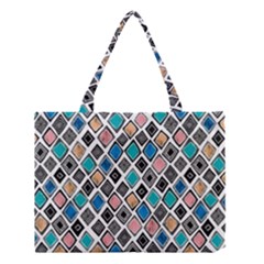 Diamond Shapes Pattern Medium Tote Bag