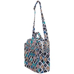 Diamond Shapes Pattern Crossbody Day Bag