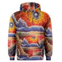 Sci Fi  Landscape Painting Men s Pullover Hoodie