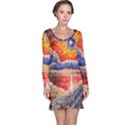 Sci Fi  Landscape painting Long Sleeve Nightdress View1