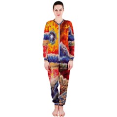 Sci Fi  Landscape Painting Onepiece Jumpsuit (ladies) 