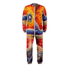 Sci Fi  Landscape Painting Onepiece Jumpsuit (kids)