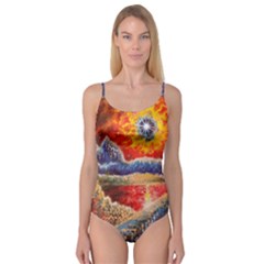 Sci Fi  Landscape Painting Camisole Leotard  by Sudhe