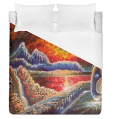 Sci Fi  Landscape Painting Duvet Cover (queen Size)