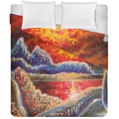 Sci Fi  Landscape Painting Duvet Cover Double Side (california King Size) by Sudhe