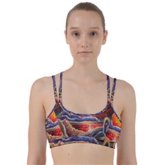 Sci Fi  Landscape Painting Line Them Up Sports Bra by Sudhe