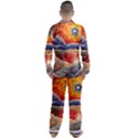 Sci Fi  Landscape painting Men s Satin Pajamas Long Pants Set View2