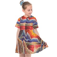 Sci Fi  Landscape Painting Kids  Sailor Dress by Sudhe