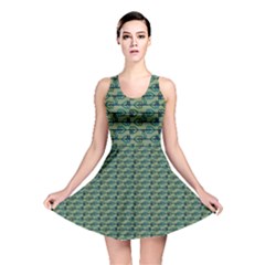 Stamping Heart Love Reversible Skater Dress by Bajindul