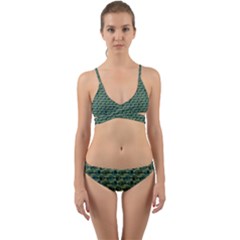 Stamping Heart Love Wrap Around Bikini Set by Bajindul