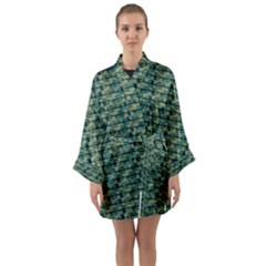 Stamping Heart Love Long Sleeve Satin Kimono by Bajindul