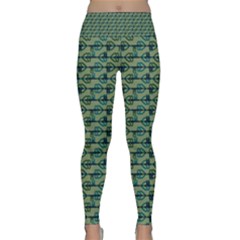 Stamping Heart Love Lightweight Velour Classic Yoga Leggings by Bajindul