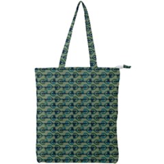 Stamping Heart Love Double Zip Up Tote Bag by Bajindul