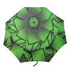 Binary Digitization Null Green Folding Umbrellas