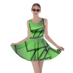 Binary Digitization Null Green Skater Dress by HermanTelo