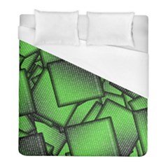 Binary Digitization Null Green Duvet Cover (full/ Double Size)