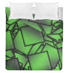 Binary Digitization Null Green Duvet Cover Double Side (queen Size)