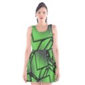 Binary Digitization Null Green Scoop Neck Skater Dress View1