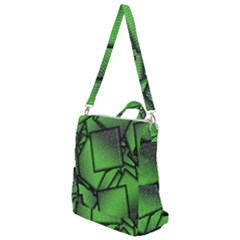 Binary Digitization Null Green Crossbody Backpack