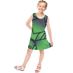 Binary Digitization Null Green Kids  Tunic Dress by HermanTelo