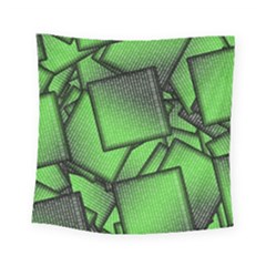 Binary Digitization Null Green Square Tapestry (small)