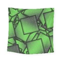 Binary Digitization Null Green Square Tapestry (Small) View1