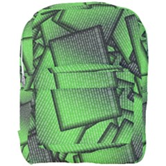 Binary Digitization Null Green Full Print Backpack by HermanTelo