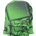 Binary Digitization Null Green Giant Full Print Backpack View1