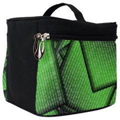 Binary Digitization Null Green Make Up Travel Bag (big)