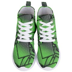 Binary Digitization Null Green Women s Lightweight High Top Sneakers by HermanTelo