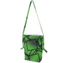 Binary Digitization Null Green Folding Shoulder Bag View1