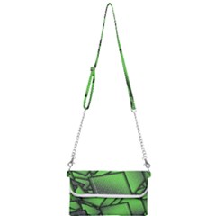 Binary Digitization Null Green Mini Crossbody Handbag by HermanTelo