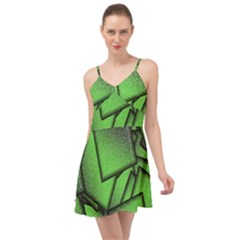 Binary Digitization Null Green Summer Time Chiffon Dress by HermanTelo