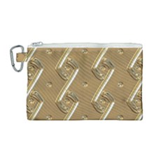 Gold Background 3d Canvas Cosmetic Bag (medium) by Mariart