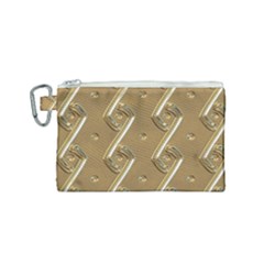 Gold Background 3d Canvas Cosmetic Bag (small)