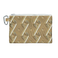 Gold Background 3d Canvas Cosmetic Bag (large) by Mariart