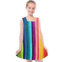 COLORFUL-57 Kids  Cross Back Dress