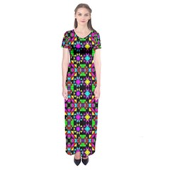 Colorful 58 Short Sleeve Maxi Dress by ArtworkByPatrick