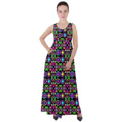 Colorful 58 Empire Waist Velour Maxi Dress by ArtworkByPatrick